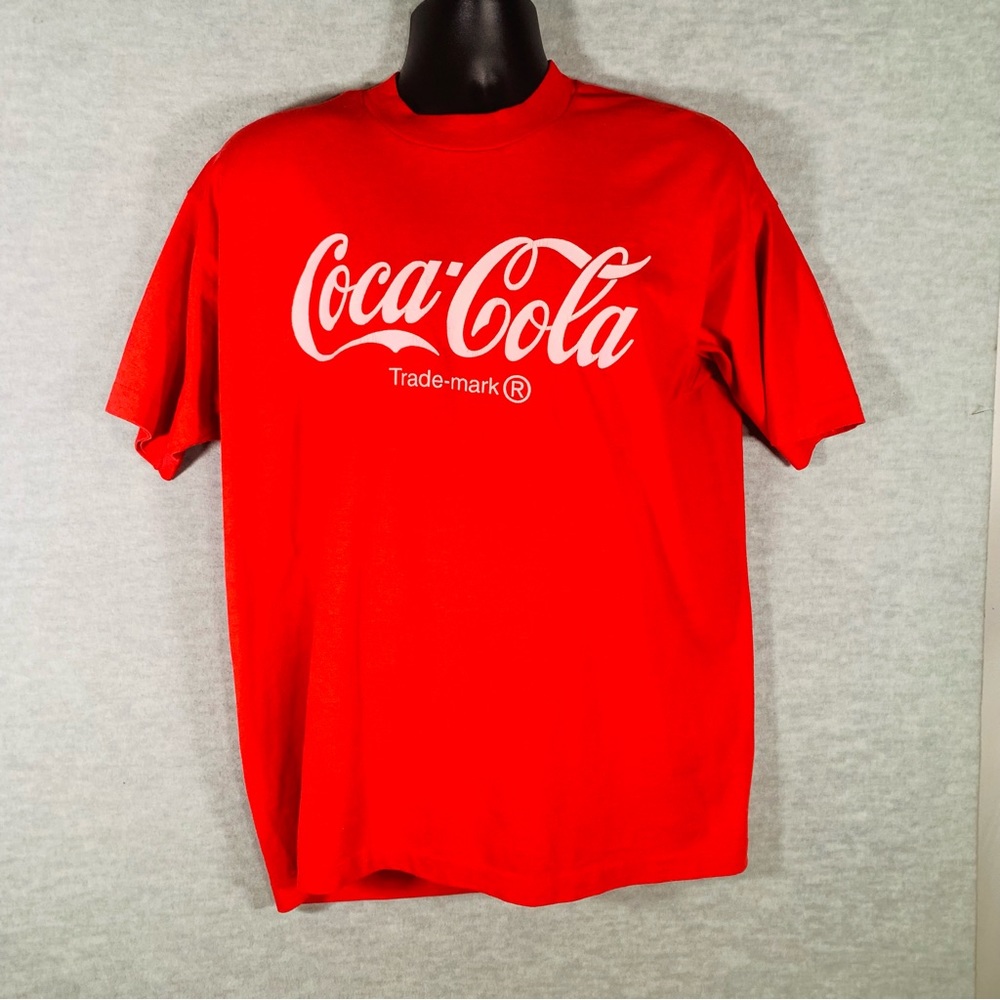 Vintage Single Stitch Enjoy Coca-Cola T-Shirt Size X-Large Fruit of the Loom USA
